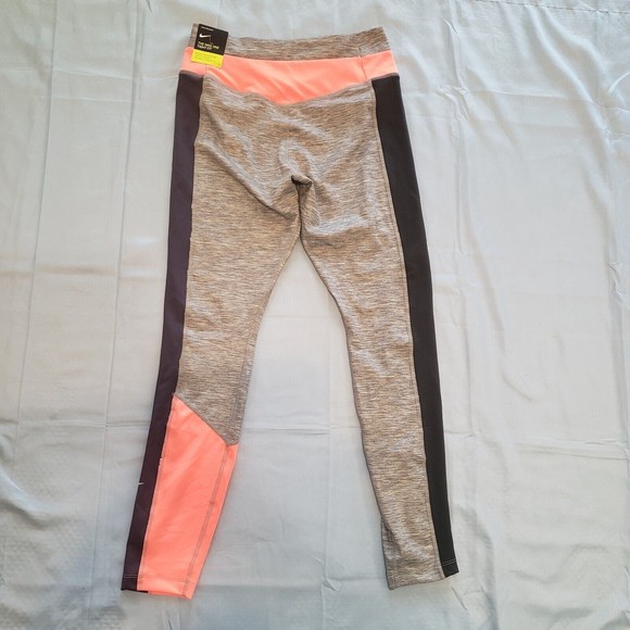 Nike Pants Women's Medium Multi Color One Color-Blocked Heathered 7/8 Leggings - Picture 5 of 11